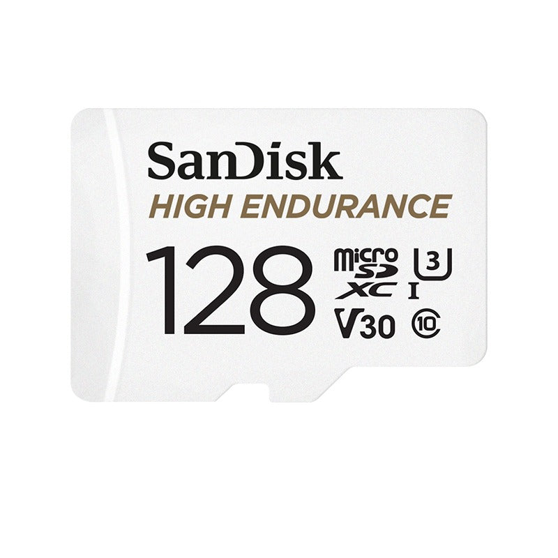 SanDisk High Endurance 128 GB microSDXC memóriakártya elölnézet