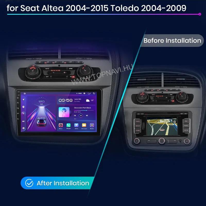 Seat Altea 2004 - 2015 9" Android Multimédia fejegység - TopNAVI