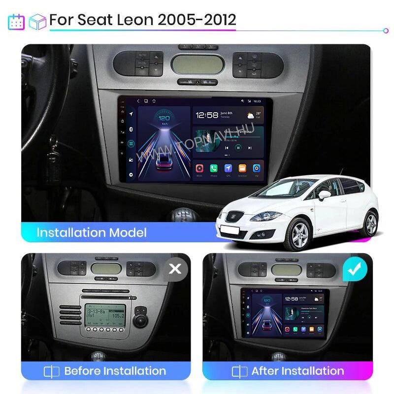 Seat Leon 2/ Toledo 3 9" Android Multimédia fejegység - TopNAVI
