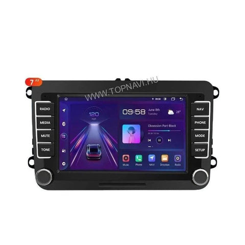 Skoda Fabia, Octavia, SuperB, Rapid 7" Android Multimédia fejegység autórádió, hifi, rádió és fejegység nagy kijelzővel, CarPlay, Android autó, Wifi és Bluetooth támogatással,
