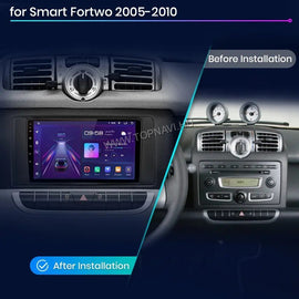Smart Fortwo W451 2006 - 2010 9"Android Multimédia fejegység - TopNAVI