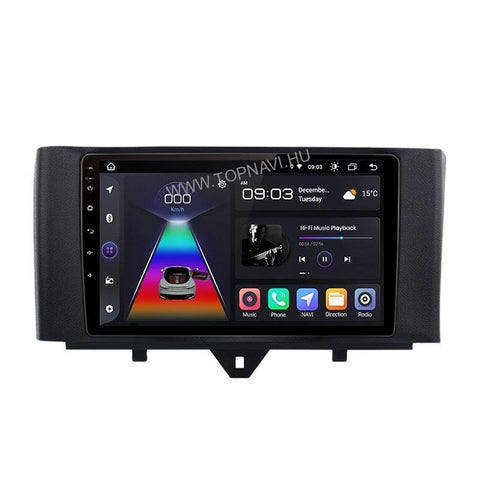 Smart Fortwo W451 FL 2010 - 2015 9" Android Multimédia fejegység - TopNAVI
