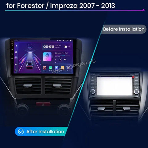 Subaru Forester 3/ Impreza 3 2007 - 2013 10.1" Android Multimédia fejegység - TopNAVI