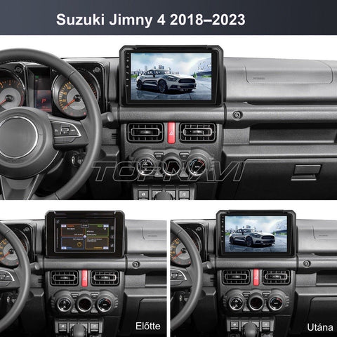 Suzuki Jimny 4 2018- 2023 9" Android multimédia autórádió érintőkijelzős fejegység – másik nézet