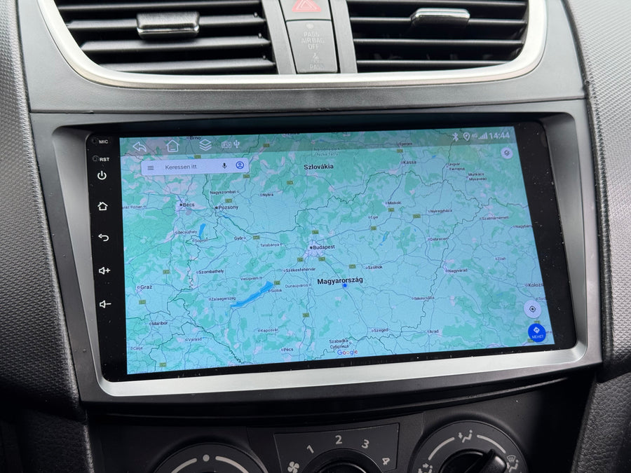 Suzuki Swift 3 2010 - 2017 9" Android Multimédia fejegység autórádió, hifi, rádió és fejegység nagy kijelzővel, CarPlay, Android autó, Wifi és Bluetooth támogatással,