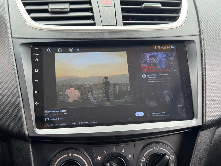 Suzuki Swift 3 2010 - 2017 9" Android Multimédia fejegység autórádió, hifi, rádió és fejegység nagy kijelzővel, CarPlay, Android autó, Wifi és Bluetooth támogatással,