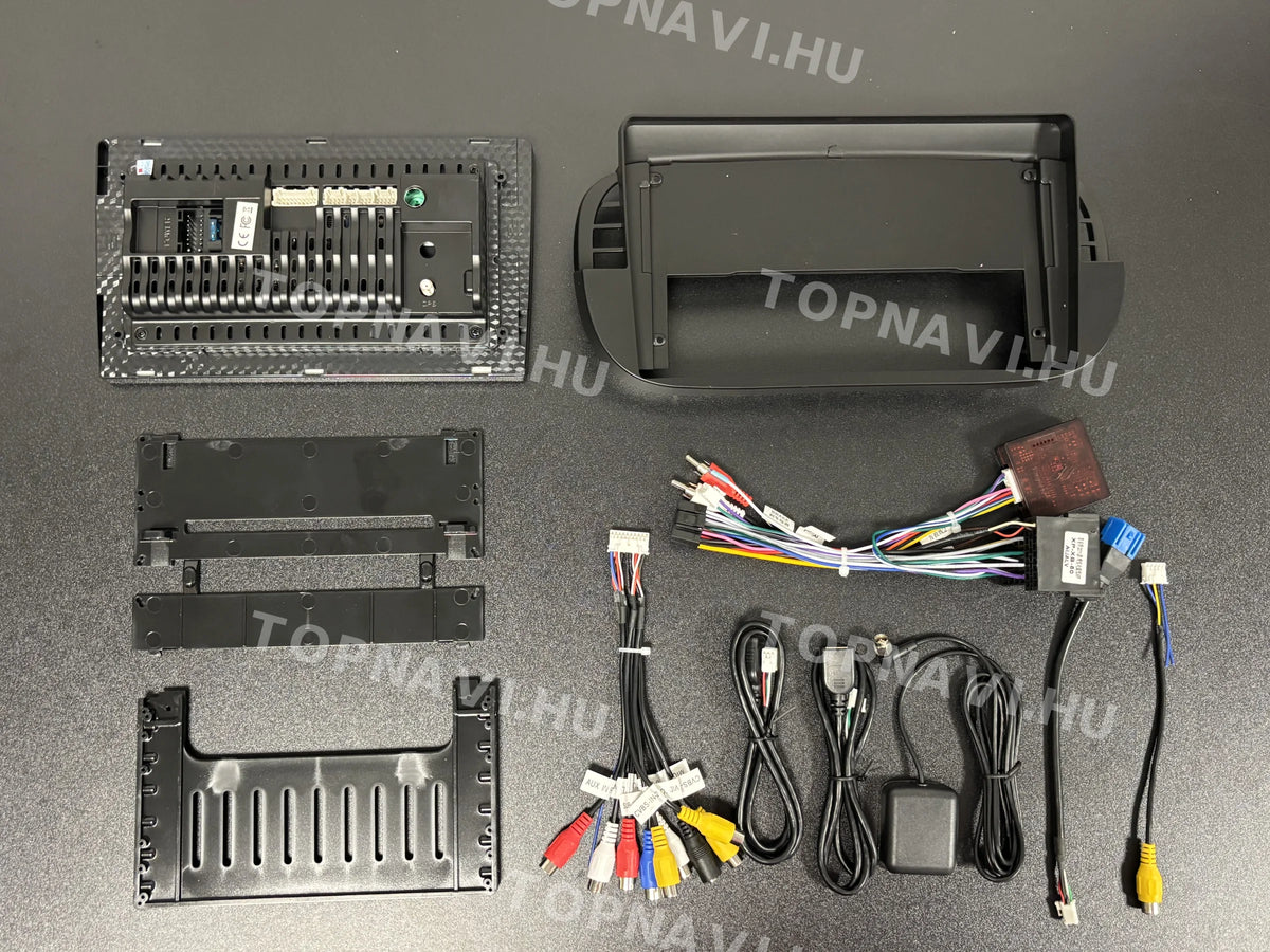Fiat, Abarth 500 2007-2016 9" Fekete Android Multimédia fejegység - Hátulja
