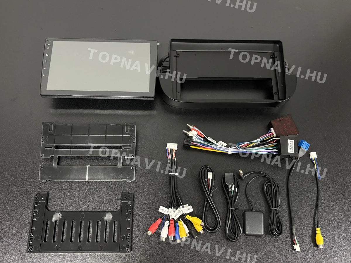 Fiat, Abarth 500 2007-2016 9" Fekete Android Multimédia fejegység - Eleje