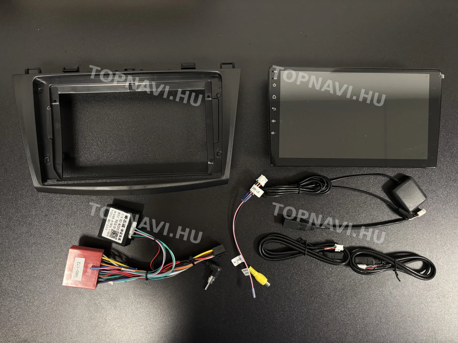Mazda 3 II 2009- 2013 9" Android multimédia autórádió érintőkijelzős fejegység - Eleje