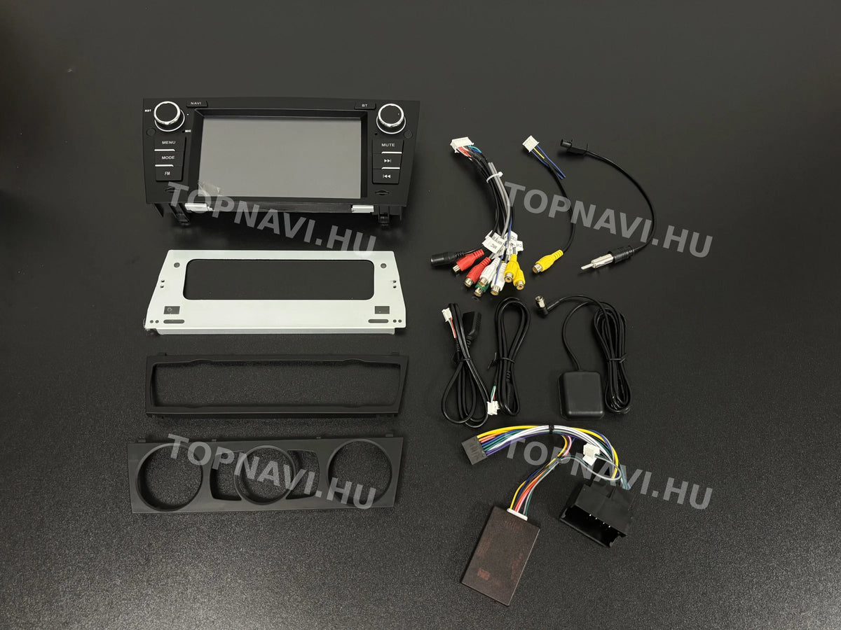 BMW E90 E91 E92 E93 2005–2012 7" Android multimédia autórádió érintőkijelzős fejegység - Eleje
