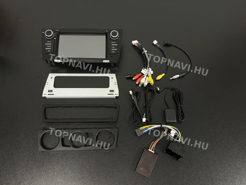 BMW E90 E91 E92 E93 2005–2012 7" Android multimédia autórádió érintőkijelzős fejegység - eleje