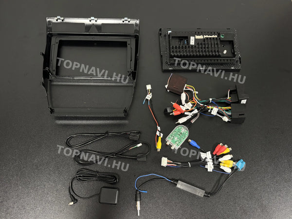 Audi A6 C5 1997–2004 9" Android multimédia autórádió érintőkijelzős fejegység – a fejegység hátulja és csatlakozói