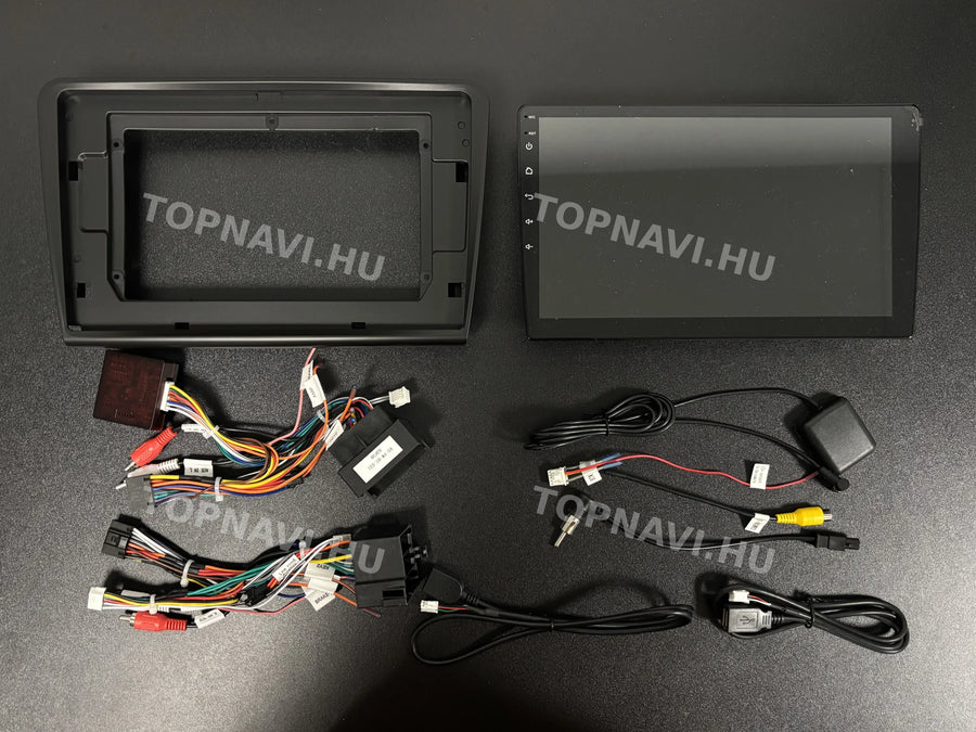 Skoda Superb 2 2008- 2015 10.1" Android multimédia autórádió érintőkijelzős fejegység - Eleje