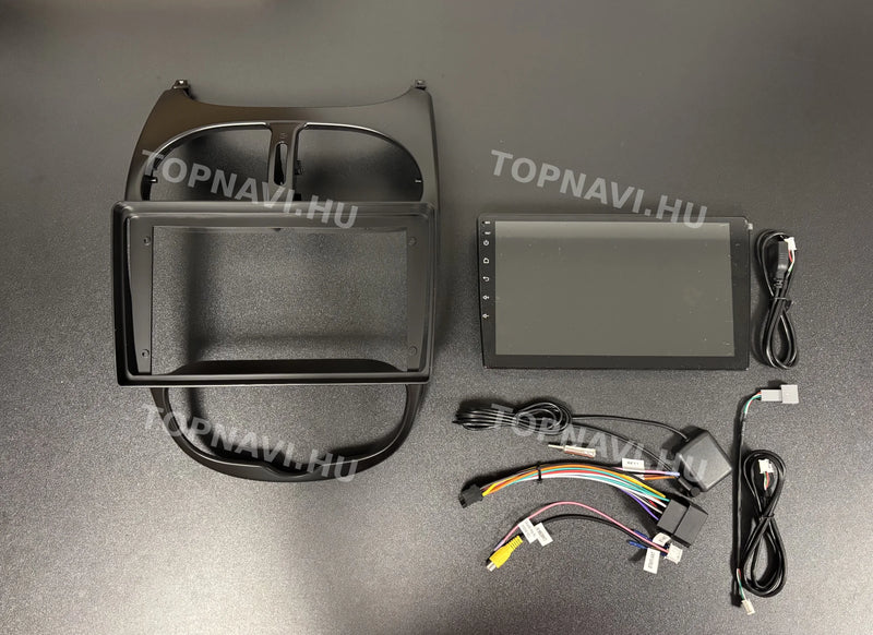 Peugeot 206 1998- 2010 9" Android Multimédia fejegység - eleje