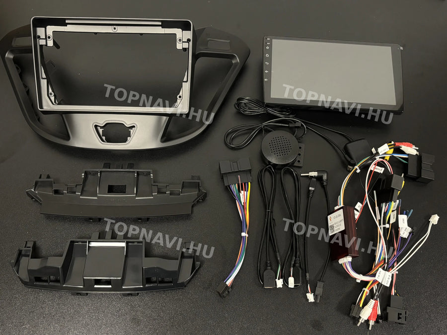 Ford Transit Tourneo/ Custom 2012-2022 9" Android multimédia autórádió érintőkijelzős fejegység - Eleje