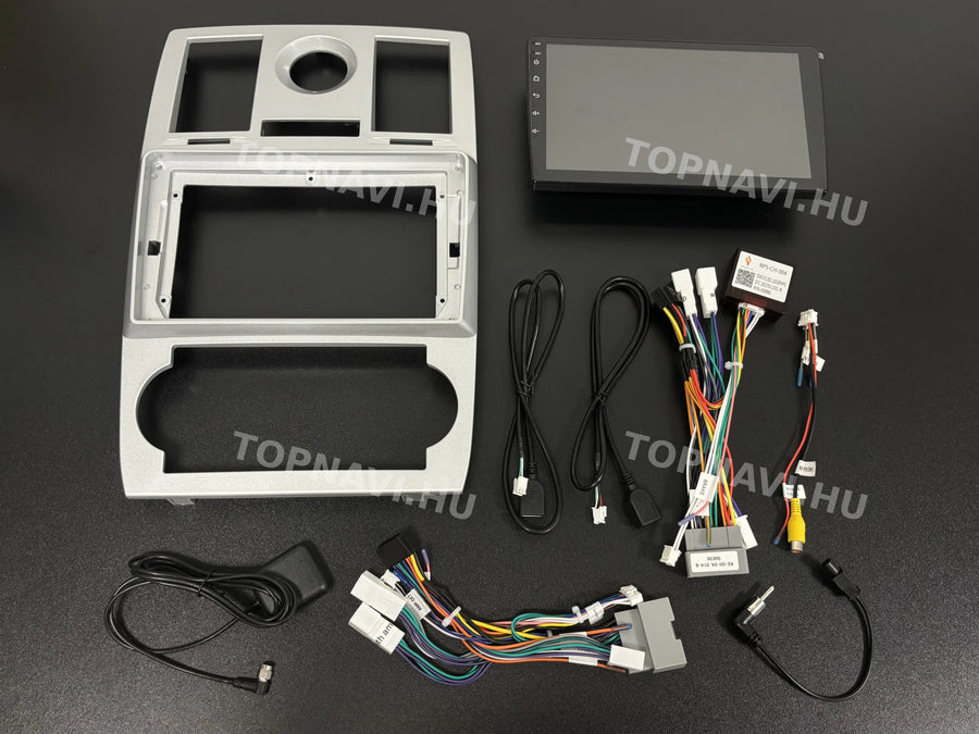 Chrysler 300C 2003-2010 9" Android multimédia autórádió érintőkijelzős fejegység - Eleje