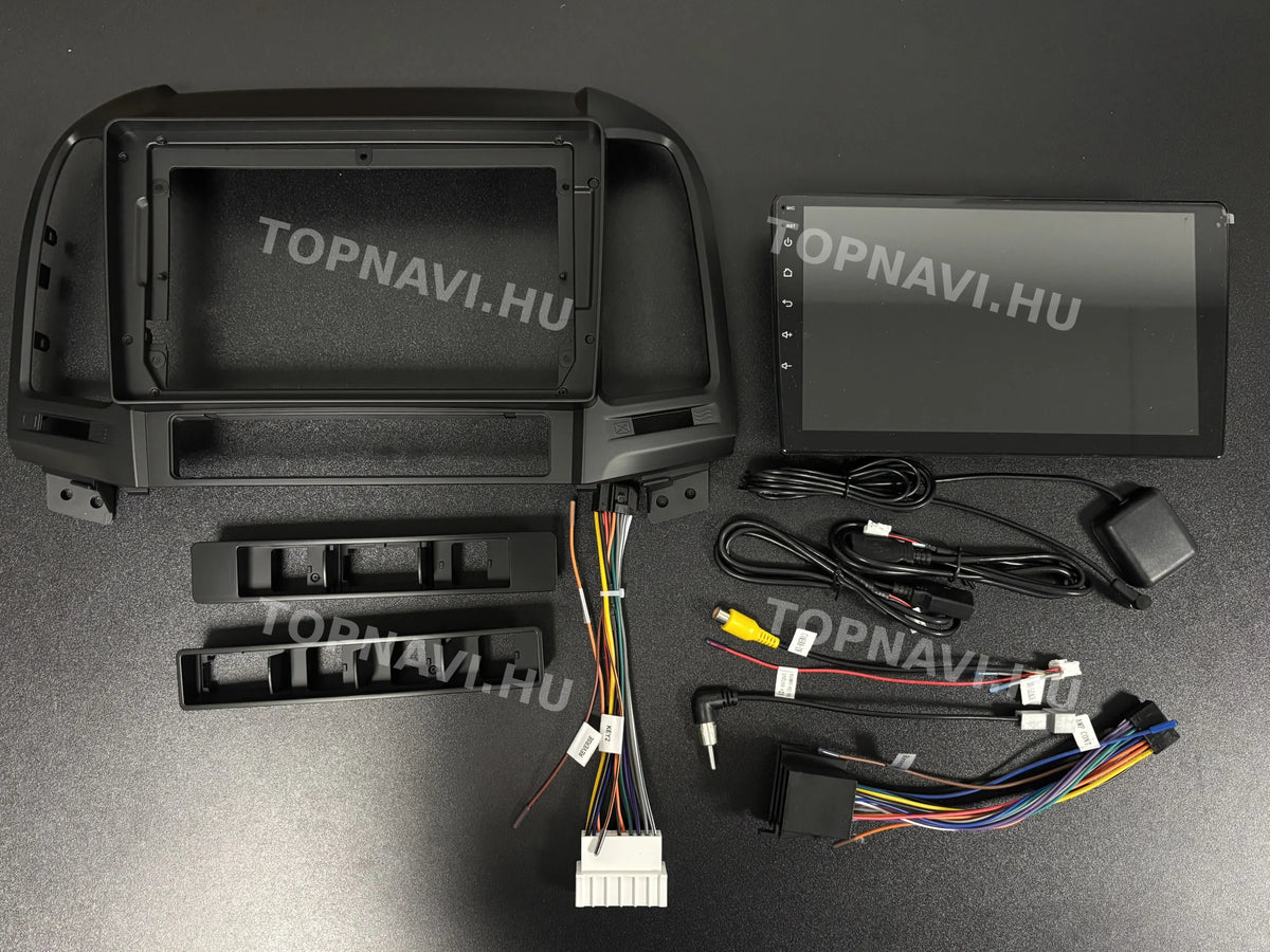 Hyundai Santa Fe 2006- 2012 9" Android Multimédia fejegység - Eleje