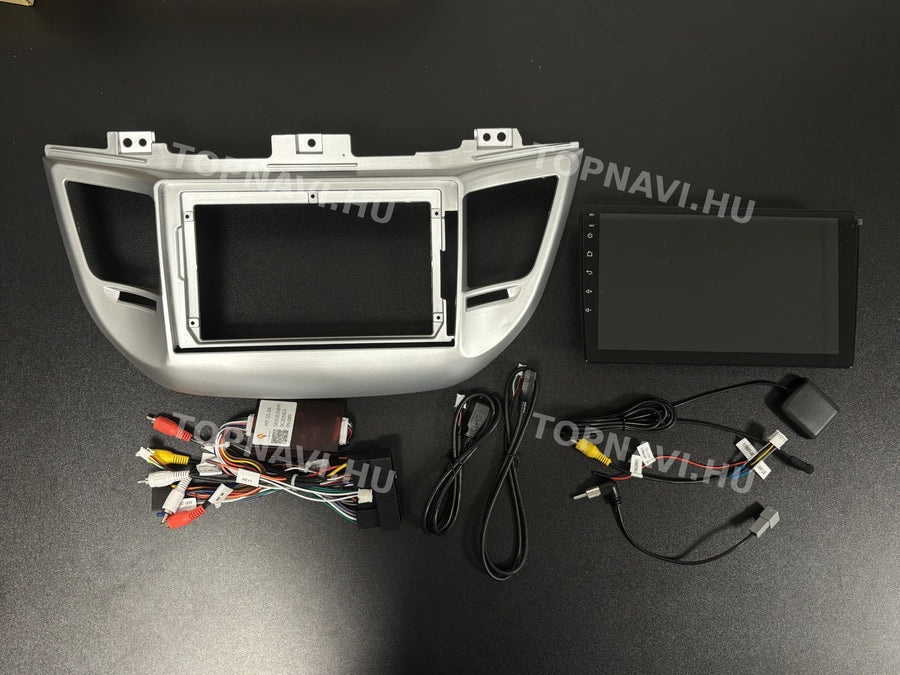 Hyundai Tucson 3 2015- 2019 9" Android multimédia autórádió érintőkijelzős fejegység - Eleje