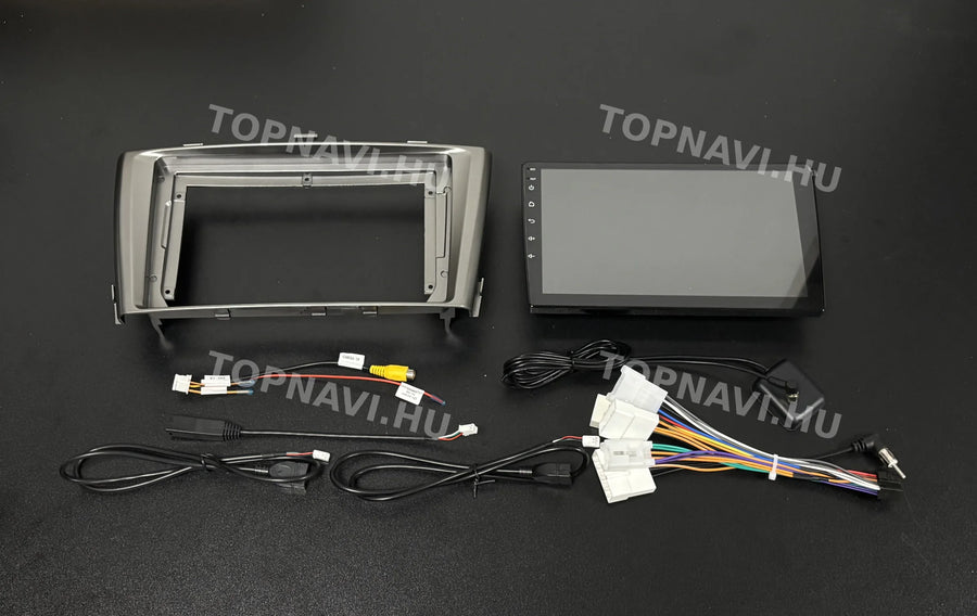 Toyota Avensis 3 T27 2009- 2018 9" Android multimédia autórádió érintőkijelzős fejegység - Eleje