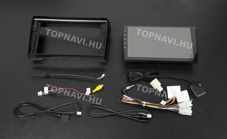Toyota Avensis 2 T25 2003- 2008 9" Android multimédia autórádió érintőkijelzős fejegység - Eleje