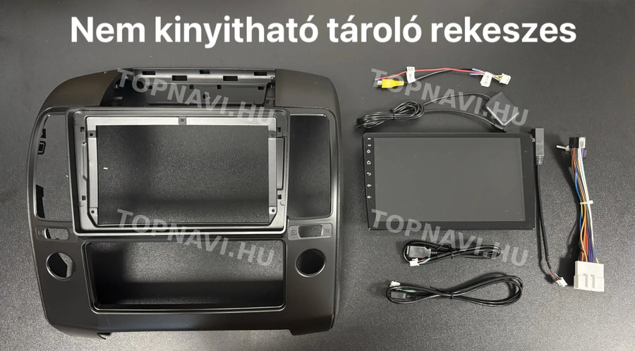 Nissan Navara 2006- 2012 9" Android multimédia autórádió érintőkijelzős fejegység - Eleje