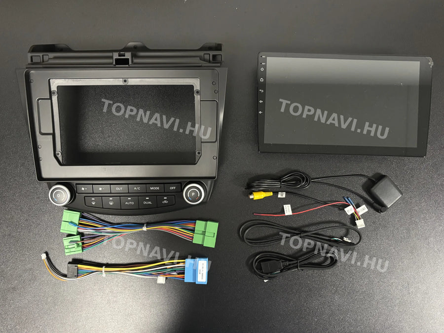 Honda Accord 7.gen 2003- 2007 10.1" Android multimédia autórádió érintőkijelzős fejegység - Eleje