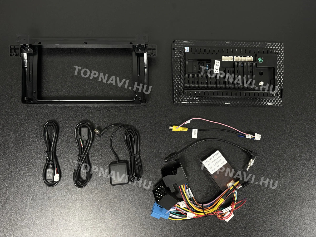BMW E46 1998–2006 9" Android multimédia autórádió érintőkijelzős fejegység - Hátulja