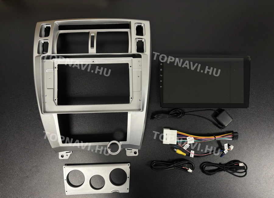 Hyundai Tucson 2005- 2009 10.1" Android multimédia autórádió érintőkijelzős fejegység - Eleje
