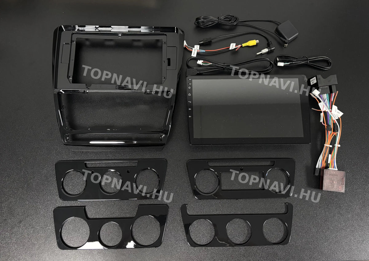 Skoda Octavia 2, A5 2004- 2013 10.1" Android Multimédia fejegység - Eleje