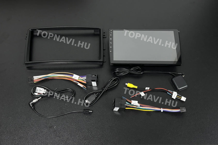 Smart Fortwo W451 2006- 2010 9" Android multimédia autórádió érintőkijelzős fejegység - Eleje