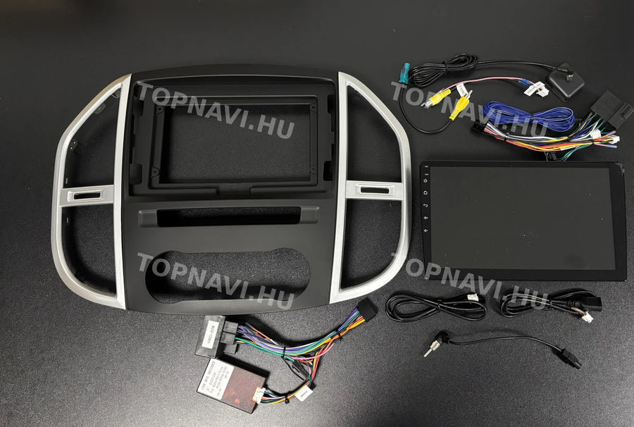 Mercedes-Benz V W447 / Vito W447 10.1" Android multimédia autórádió érintőkijelzős fejegység - Eleje