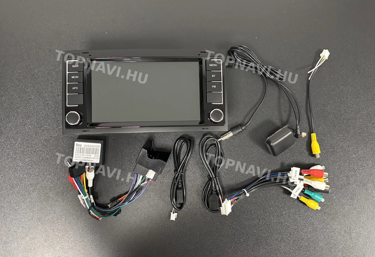 Volkswagen Touareg 2002- 2010, Transporter 2003- 2014, Multivan 2003- 2014 7" Android Multimédia fejegység - Eleje