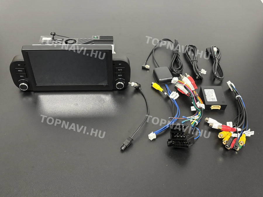 Fiat Panda 2013-2020 7" Android multimédia autórádió érintőkijelzős fejegység - Eleje