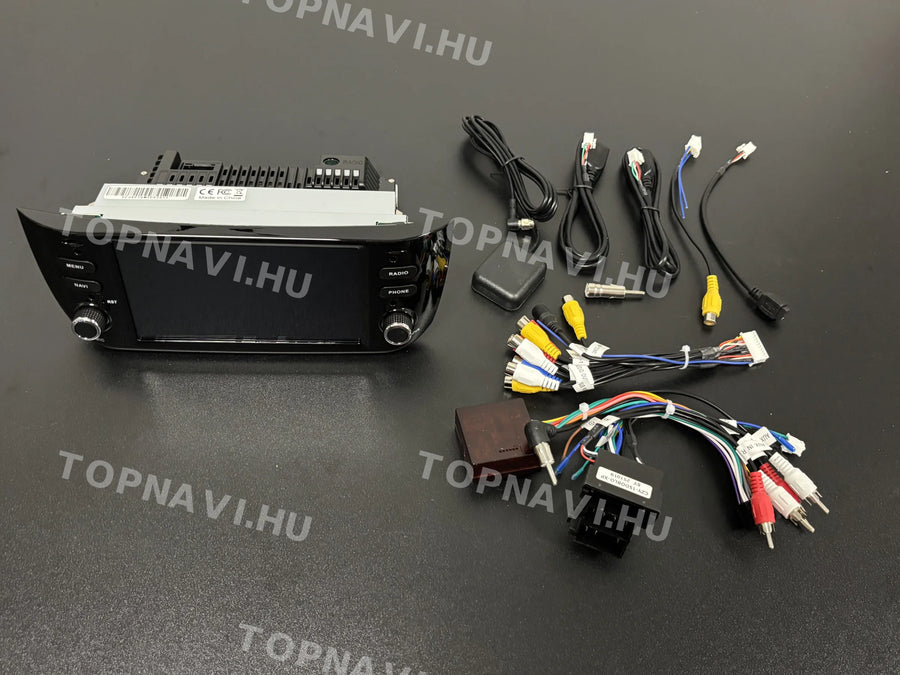 Fiat, Abarth Linea, Punto 2009-2016 7" Android multimédia autórádió érintőkijelzős fejegység - Eleje