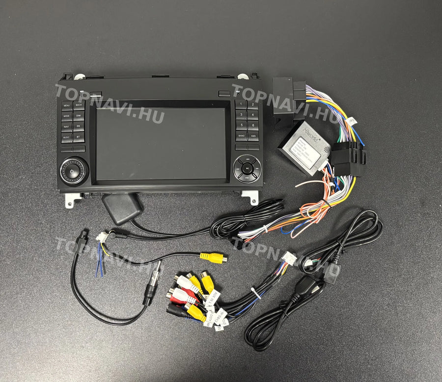 Mercedes-Benz A W169 / B W245 / Vito, Viano W639 / Sprinter W906 7" Android multimédia autórádió fejegység - Eleje
