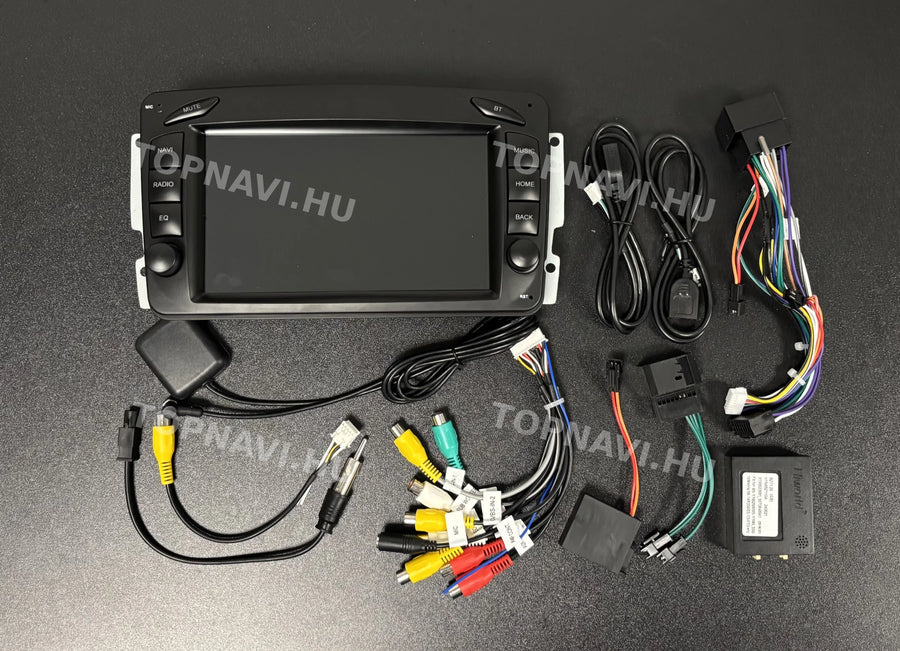 Mercedes-Benz Vito Vaneo CLK ML W203 / W639 / W209 / W210 Android multimédia autórádió érintőkijelzős fejegység - Eleje