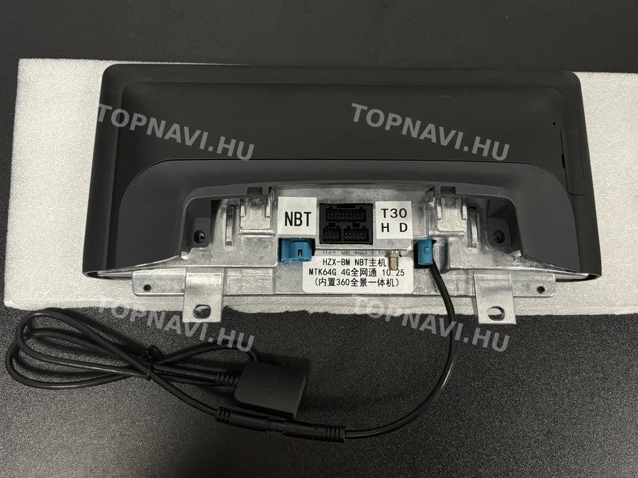 BMW 3, 4 Széria F30, F31, F34, F35, F32, F33, F36 10.25" Android multimédia autórádió érintőkijelzős fejegység - Hátulja