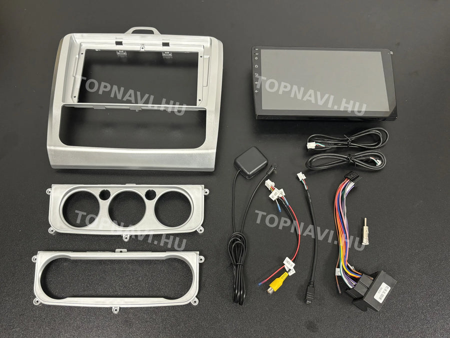 Ford Focus Mk2 2004- 2010 Ezüst 9" Android multimédia autórádió érintőkijelzős fejegység - Eleje
