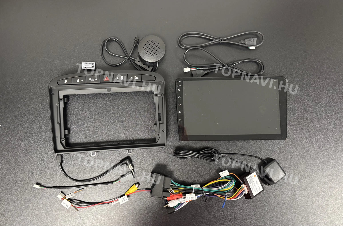 Peugeot 308, 308-SW 2007- 2013 9" Android Multimédia fejegység - Eleje