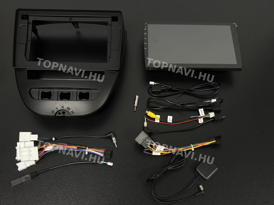 Citroen C1 2005-2014 10" Android multimédia autórádió érintőkijelzős fejegység - Eleje