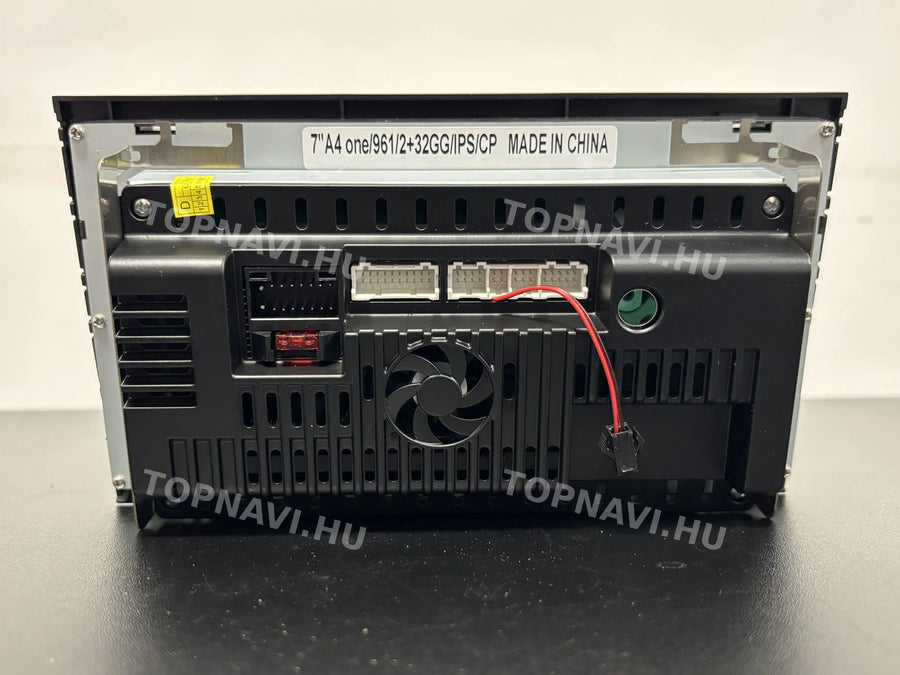 Audi A4 B6 B7 2002–2012 7" Android multimédia autórádió érintőkijelzős fejegység (jobb gombos) - Hátulja
