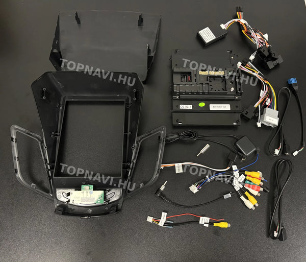 Ford Fiesta MK7 "Tesla Style" 2009-2017 9.7" Android multimédia autórádió érintőkijelzős fejegység – a fejegység hátulja és csatlakozói
