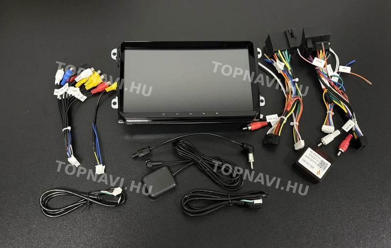 Volkswagen 9" Érintőgombos Android Multimédia fejegység - eleje
