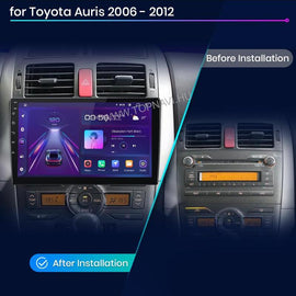 Toyota Auris 2006 - 2012 9" Android Multimédia fejegység - TopNAVI