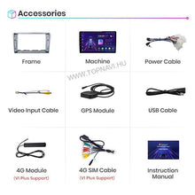 Kép betöltése a Galérianézegetőbe, Toyota Avensis 2 T25 2003 - 2008 9&quot;Android Multimédia fejegység - TopNAVI