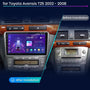 Toyota Avensis 2 T25 2003- 2008 9" Android multimédia autórádió érintőkijelzős fejegység — kép 2