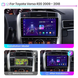 Toyota Verso 2009 - 2018 9" Android Multimédia fejegység - TopNAVI