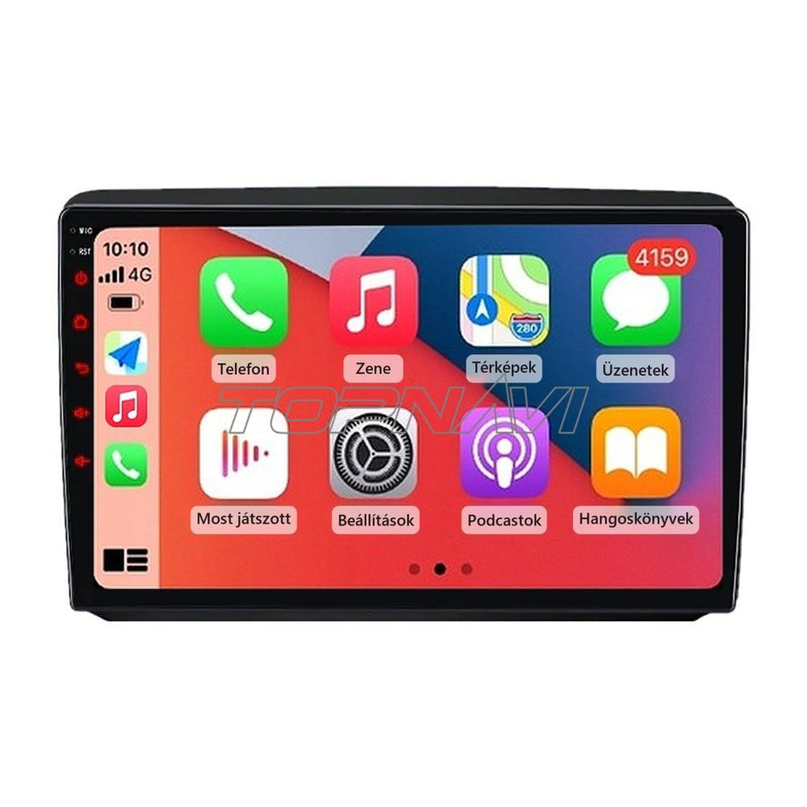 Toyota Yaris 1 1999–2005 9" Android multimédia fejegység beépítőkerettel, Apple CarPlay képernyővel - TOPNAVI