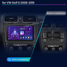 Kép betöltése a Galérianézegetőbe, Volkswagen Golf 6 2008 - 2013 9&quot; Android Multimédia fejegység - TopNAVI