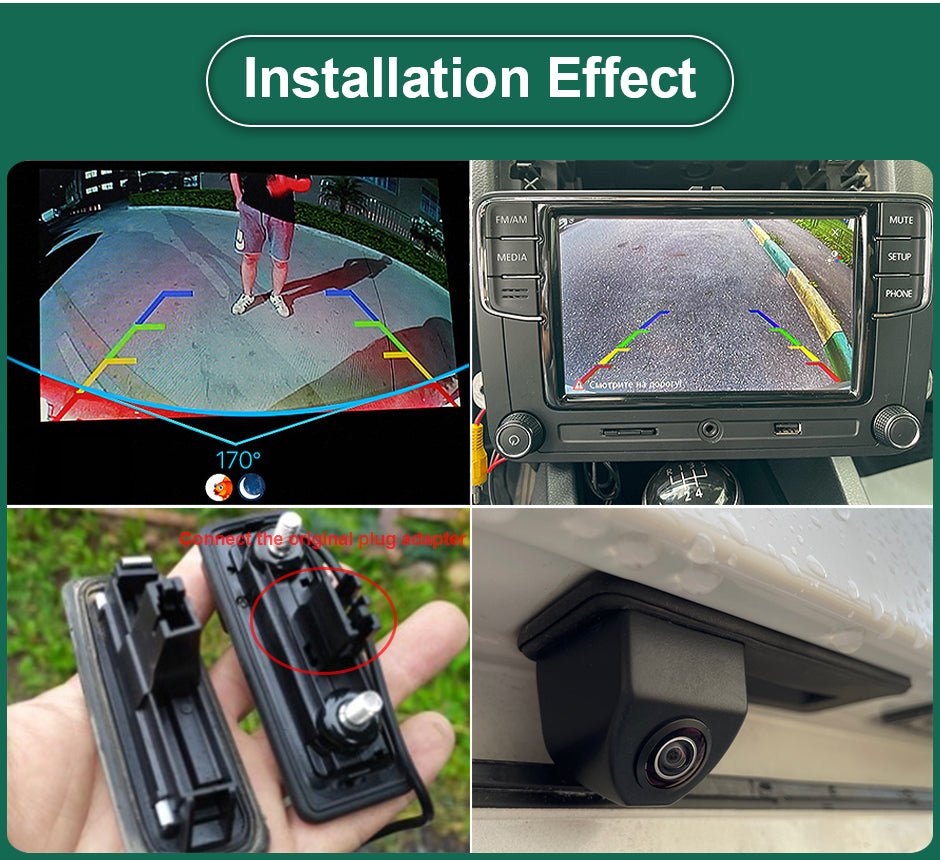 Volkswagen Skoda Octavia 2 3 A5 2011 - 2014 FullHD 1080P Tolatókamera - TopNAVI